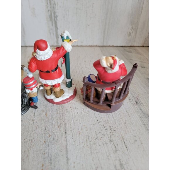 Coca-Cola Santa Claus elf helper variety ornament Xmas set - Picture 6 of 10